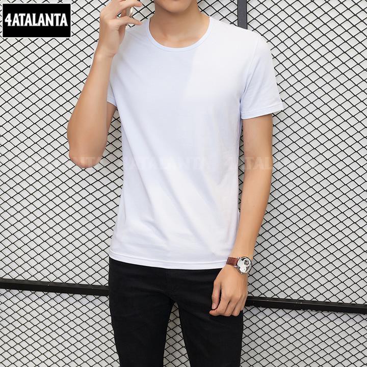 Combo 3 Áo thun nam trơn thời trang 4ATALANTA màu Trắng, Xám và Đen - 4AT - ATN - CB3 - 61 | BigBuy360 - bigbuy360.vn