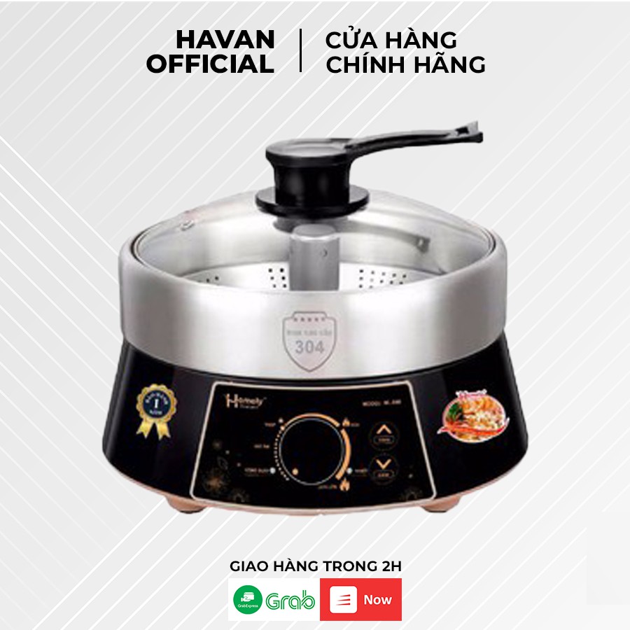 Nồi lẩu điện thang máy Homely tiện dụng, nồi lẩu thang máy tự nâng đồ ăn 6 lít cao cấp, bảo hành chính hãng 12 tháng