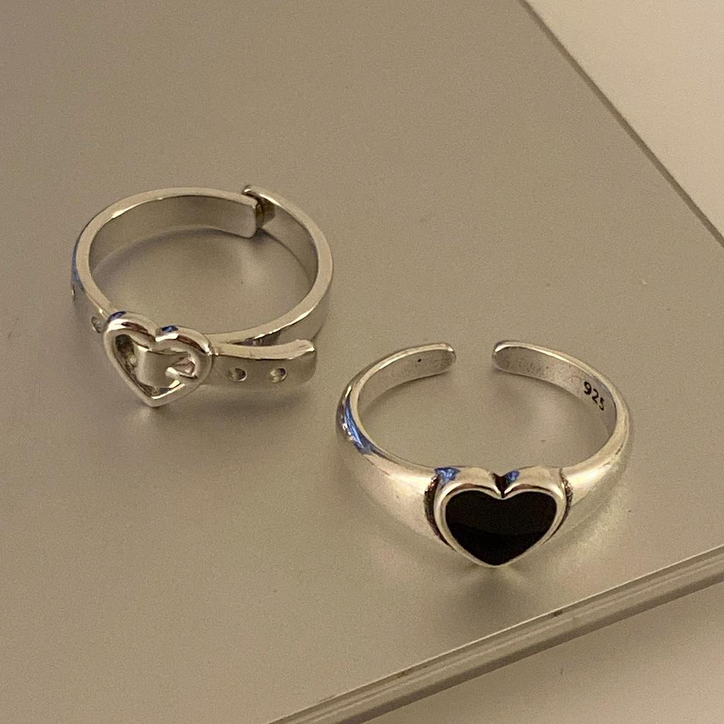 Nhẫn hở 22608 hình trái tim thời trang cá tính dành cho nữ