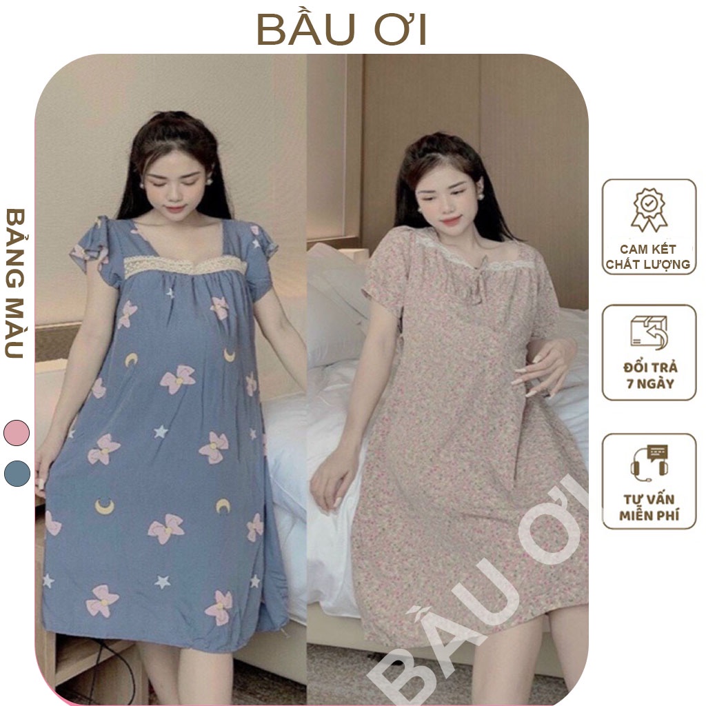 [ECOSEEDS V36] ĐẦM BẦU CAO CẤP DÁNG XUÔNG THÔ HÀN MỀM-SIÊU MÁT THẤM MỒ HÔI TỐT FREE SIZE 45-70KG - VÁY BẦU CÔNG SỞ ĐẸP