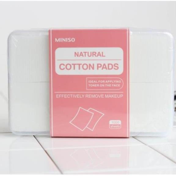 [SALE] Bông tẩy trang 1000 miếng Miniso Nhật Bản - Chính hãng 100% Cotton