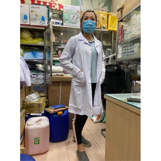 (Giảm sốc) Áo blouse bác sĩ dáng dài