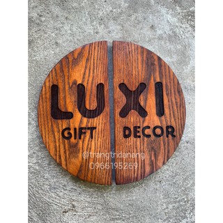 Tay nắm cửa gỗ kính cường lực hình bán nguyệt