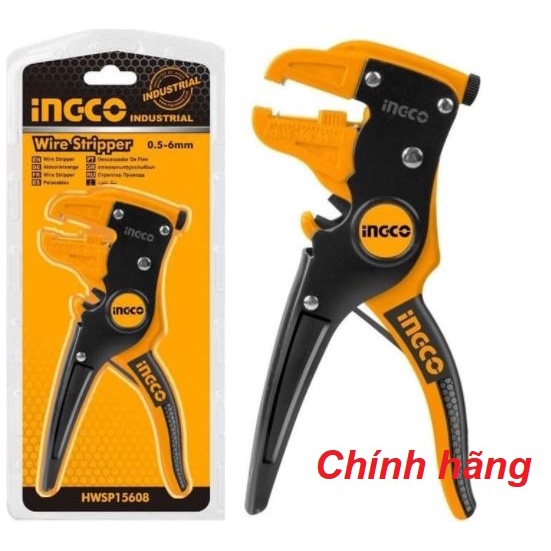 ĐỒ NGHỀ INGCO Kềm tuốt dây điện mỏ quạ HWSP15608 (Cam kết Chính Hãng 100%)