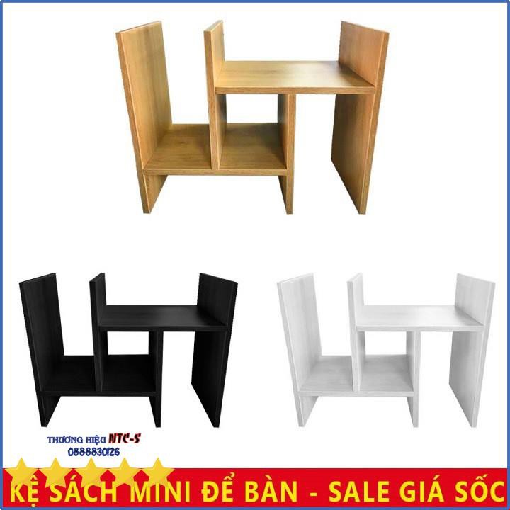 [SALE] Kệ đựng sách vở cho bé, để trên bàn học hoặc Bàn làm việc. Loại mini nhỏ, bằng Gỗ, tự lắp ráp thông minh, đa năng