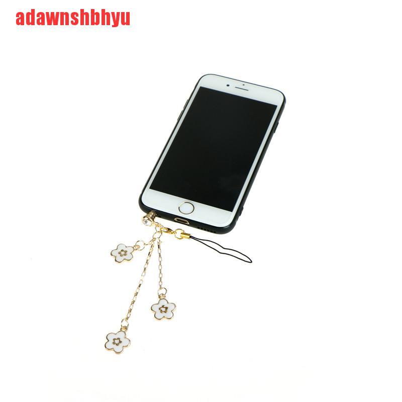 [adawnshbhyu]Drip three flower phone dust plug cellphone accessories 3.5mm earphone dust plug