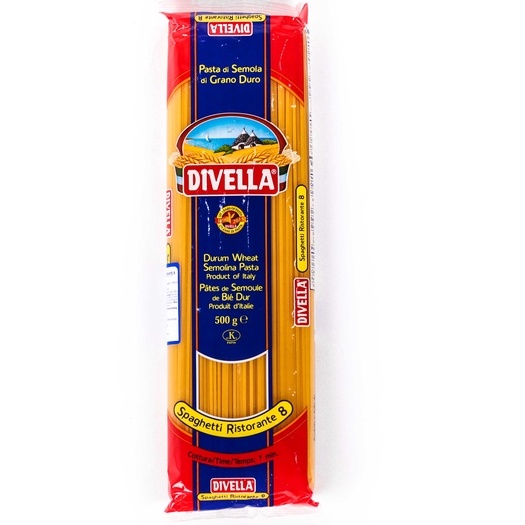 Mỳ Ý spaghetti nhãn hiệu Castello, Leonardo, Divella 500g