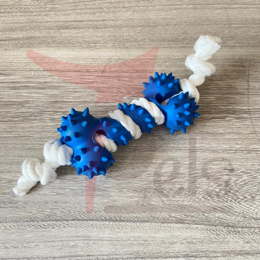 Tpets Đồ Chơi Cao Su Hình Xương Gai Cho Chó Mèo, Giúp Sạch Răng
