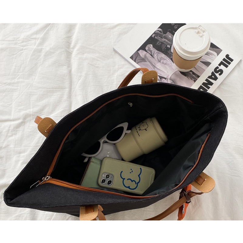 Túi đeo vai IELGY sức chứa lớn thiết kế đơn giản thời trang phong cách Hàn Quốc