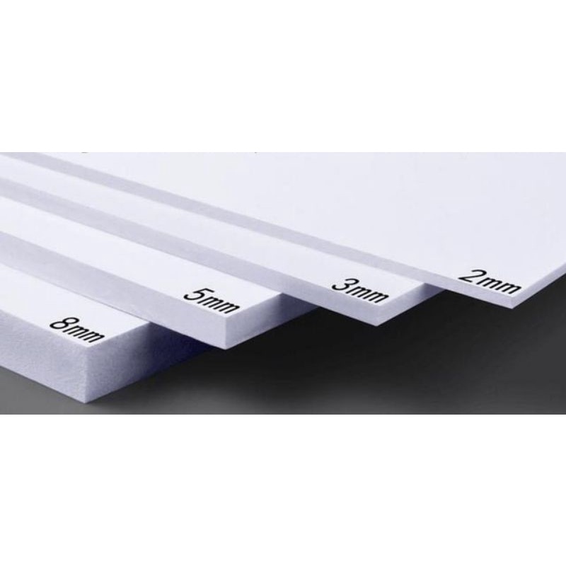 Bìa fomex làm bìa mô hình độ dầy fomex 3mm (3ly), fomex 5mm (5ly), 8mm (8ly), 2mm (2ly) kích thước