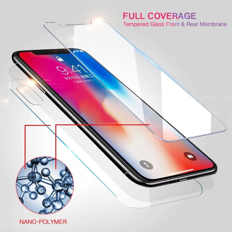 Kính Cường Lực Bảo Vệ Mặt Trước Và Sau Cho Iphone 6 6s 7 8 Plus X Xr Xs Max