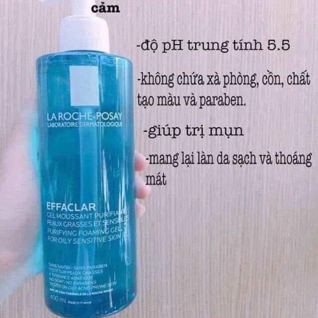 Sữa rửa mặt larocheposay