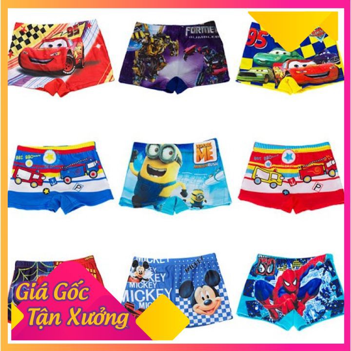 Quần Bơi Siêu Nhân Cho Bé - Quần Bơi MARVEL Cho Bé 11-25kg Tự Tin Bơi Lội Tắm Biển