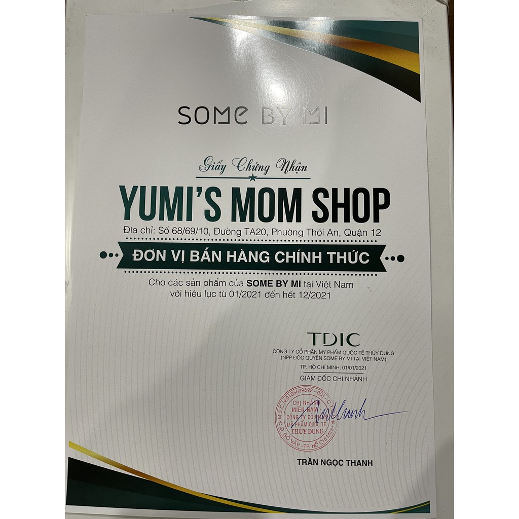 Bông tẩy da chết Some By Mi AHA - BHA - PHA 30 Days Miracle Truecica Clear Pad