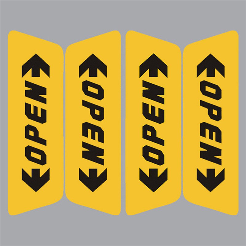 Bộ 4 Miếng Dán Phản Quang Cảnh Báo Mở Cửa Xe Hơi