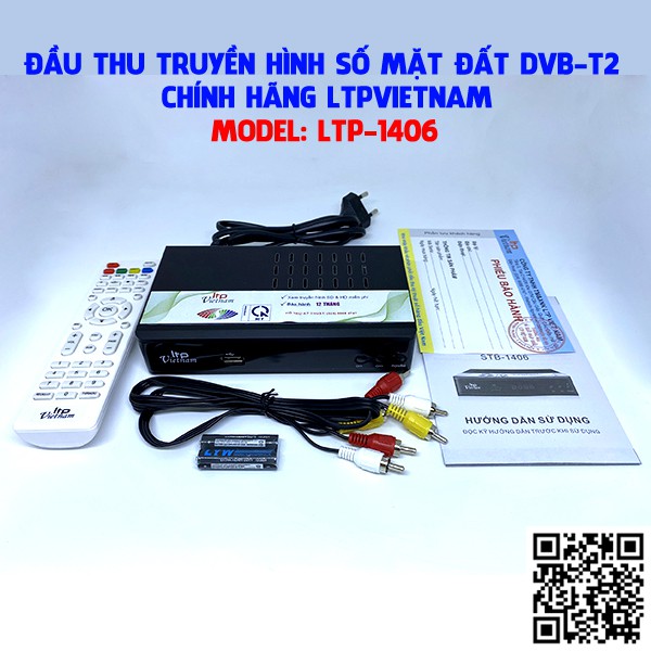 Đầu thu DVBT2 LTP-1406 chính hãng Ltp Việt Nam. Đầu thu DVB-T2 wifi giống đầu thu Hùng Việt TS-123