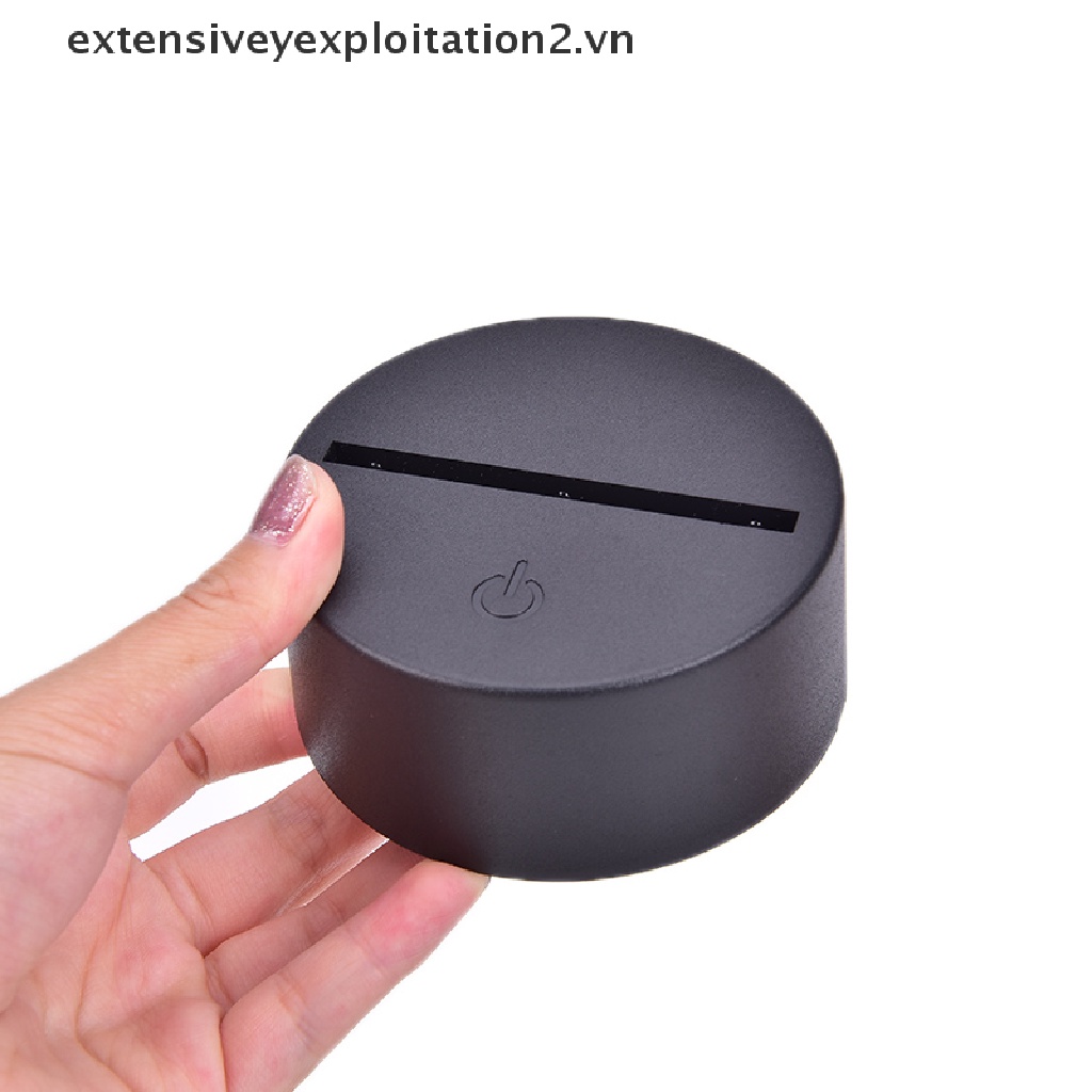 Bộ 2 đế đèn LED 3D 7 màu sắc có dây cáp USB