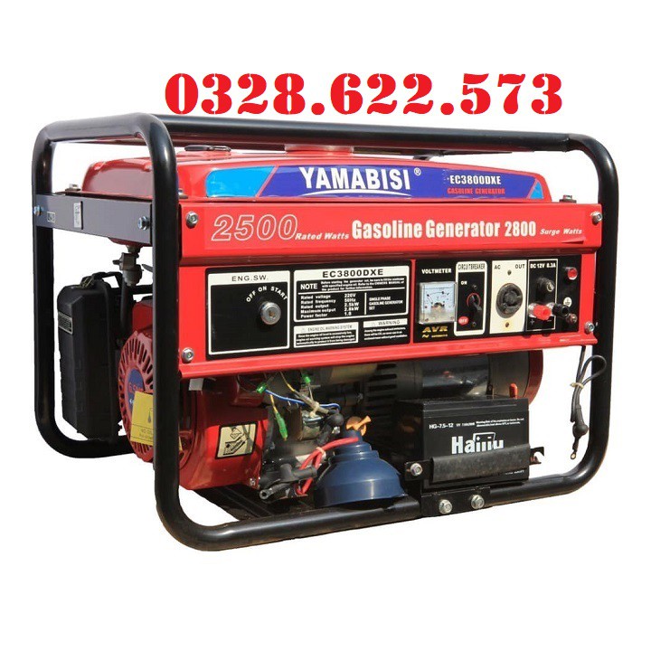 Máy Phát Điện Chạy Xăng 2.5kw Yamabisi EC3800DXE