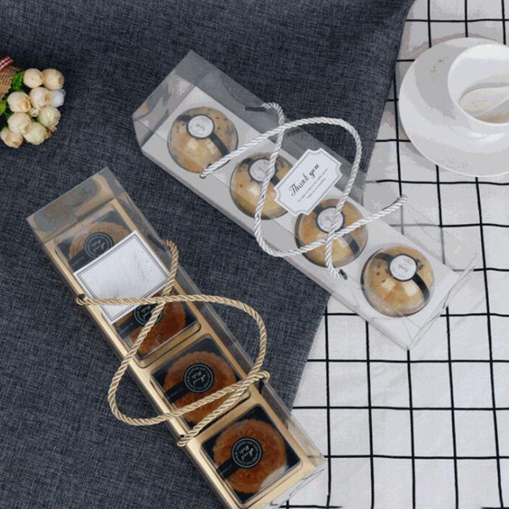 Hộp Đựng Bánh Trung Thu Trong Suốt Sáng Tạo Dễ Lắp Ráp