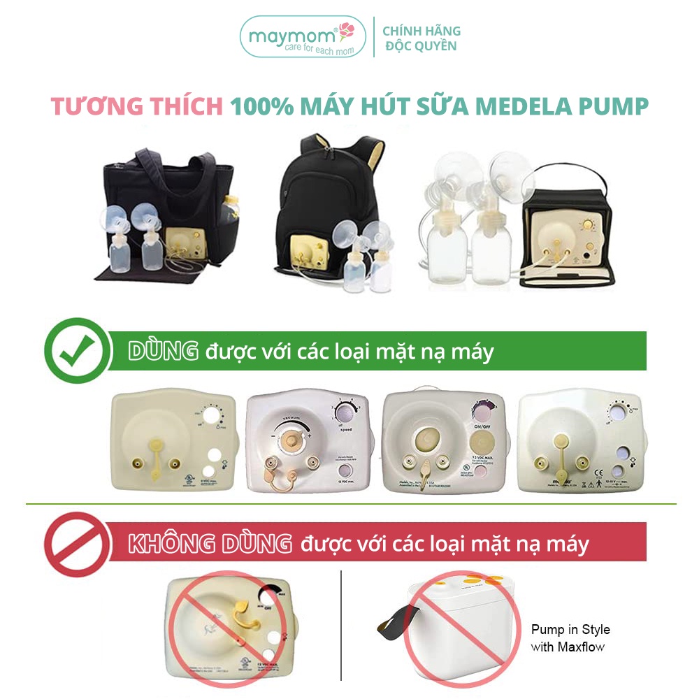 Dây Hút Sữa Medela Pump Sản Xuất bởi Maymom, Không Chứa BPA, An Toàn 100%, Vệ Sinh Dễ Dàng