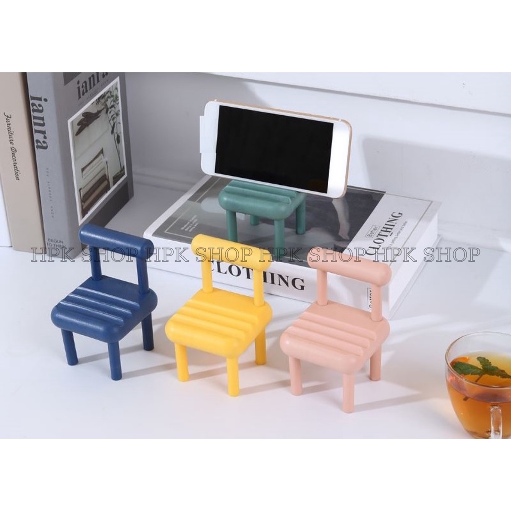 Giá Đỡ Điện Thoại, iPad Hình Ghế Để Bàn Đa Chức Năng Nhiều Màu Tùy Chọn