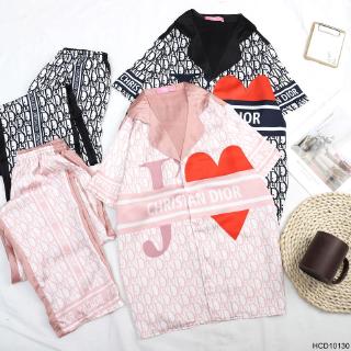 𝑪𝑶𝑪𝑶 𝑩𝑰𝑲𝑰𝑵𝑰 Bộ Đồ Ngủ - Đồ Mặc Nhà Lụa Satin ( HCD10130 )