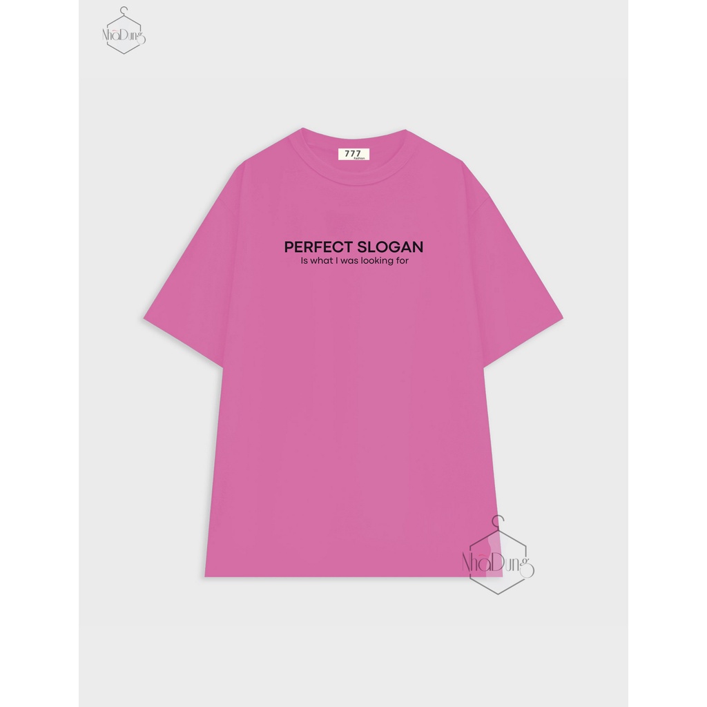 Áo thun áo phông nữ form basic vải cotton 100% tay ngắn thoáng mát mềm mịn tốt in chữ Perfect Slogan freesize dưới 58kg