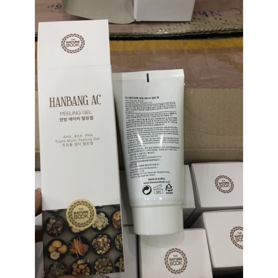 Tẩy da chết dưỡng da sạch mun đông y Hanbang AC Peeling Gel - The nature book