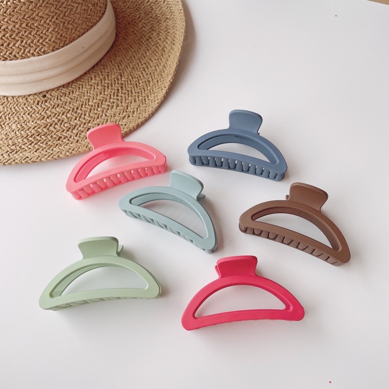 Kẹp tóc hàn quốc ❤SALE❤ Kẹp càng cua hot trend chất lì không bám bụi có sẵn nhiều màu  TT211