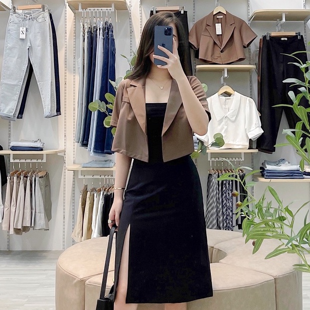 ÁO BLAZER LỬNG ZAREEN BLA03 NÂU