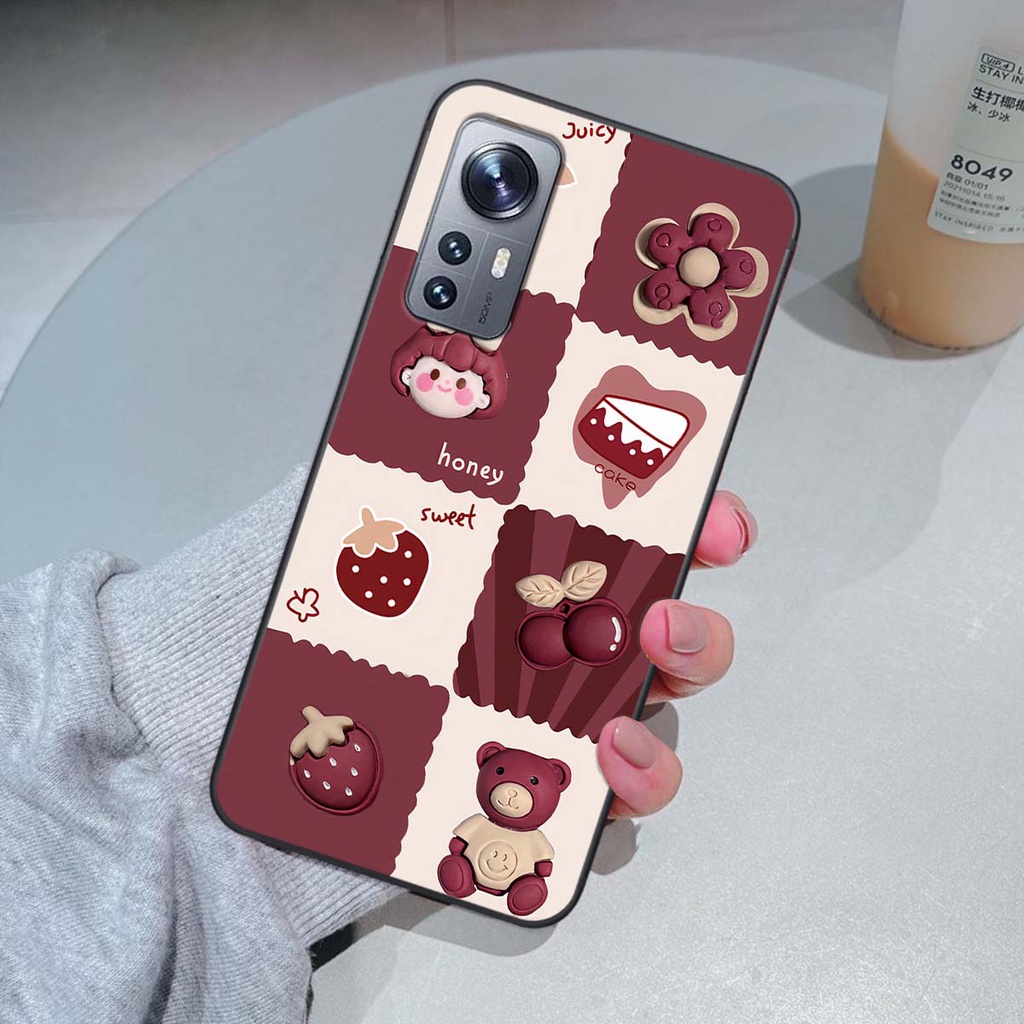 Ốp Xiaomi 12 / Xiaomi 12 Pro in hình trái tim, caro kẹo ngọt đầy cá tính siêu đẹp siêu chất