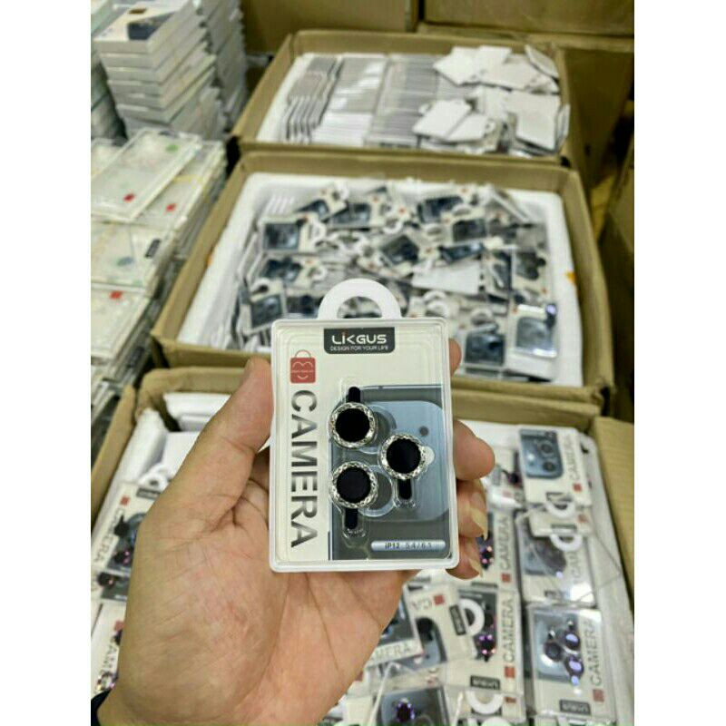 Bộ dán bảo vệ mắt camera kim cương titan cho iPhone 12 Mini, 12 Pro, 12 Pro max, 11, 11 Pro max