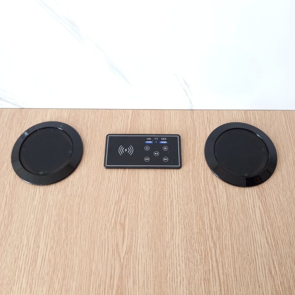 Bàn Học, Bàn Làm Việc Gỗ MDF Tích Hợp Sạc không dây, Sạc USB, loa Kết Nối Bluetooth✔✔✔Giá Rẻ Tại Xưởng✔✔✔