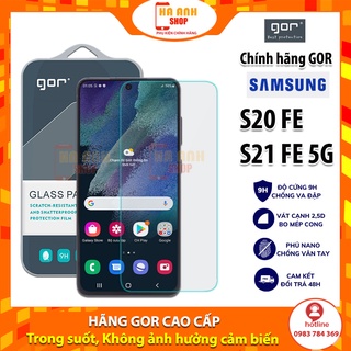 Bộ 2 kính cường lực Samsung Galaxy S20 FE / S21 FE 5G trong suốt full màn chính hãng GOR 9H cao cấp(tặng keo mép)