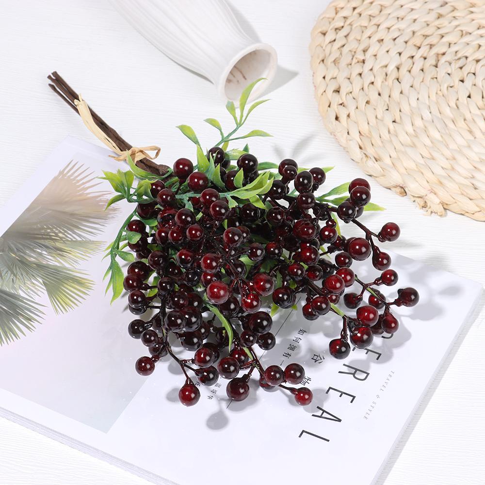 CONOPERY Bộ 6 Quả Berry Xốp Dùng Trang Trí Tiệc Cưới|Bó Hoa Giả Xinh Xắn Trang Trí Nội Thất
