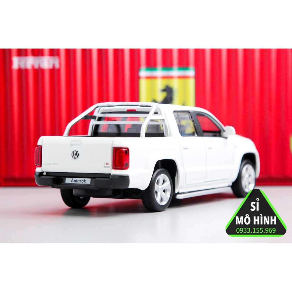 [ Sỉ Mô Hình ] Mô hình xe bán tải Volkswagen Amarok 1:32 Trắng