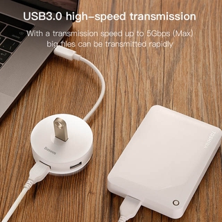 Original Baseus USB HUB USB 3.0 USB C HUB for MacBook Pro Surface USB Type C Adapter USB 2.0 with Micro USB