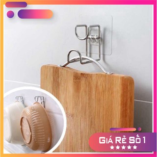 MÓC DÁN TƯỜNG ĐA NĂNG - Móc Treo Thớt , Thau, Rổ Đa năng Dán Tường shop Huyền Anh