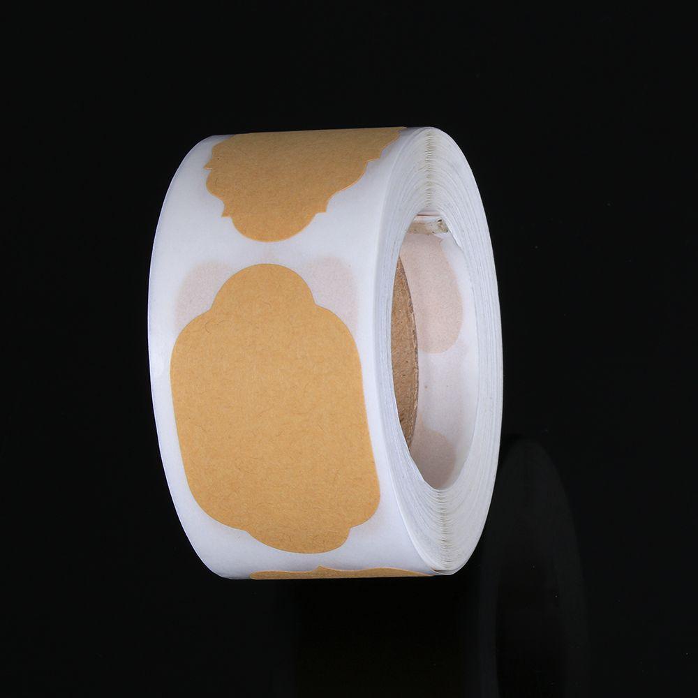 Set 300 Nhãn Dán Giấy Kraft Dùng Trang Trí Hộp Quà Giáng Sinh/Tiệc Cưới