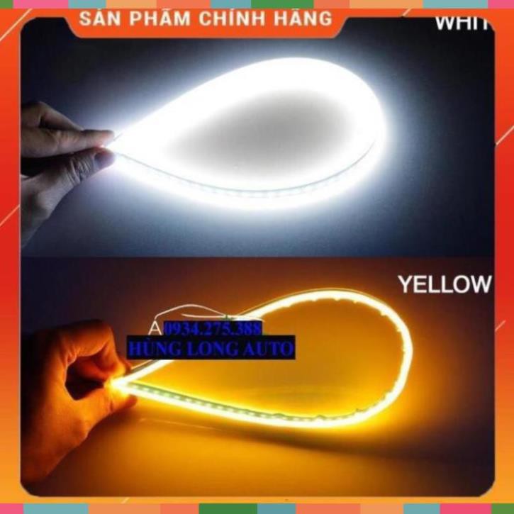 [HÀNG LOẠI 1] LED mí ô tô hiệu ứng xinhan đuổi kiểu Audi gắn ngoài.Bộ 8 màu nhiều chế độ