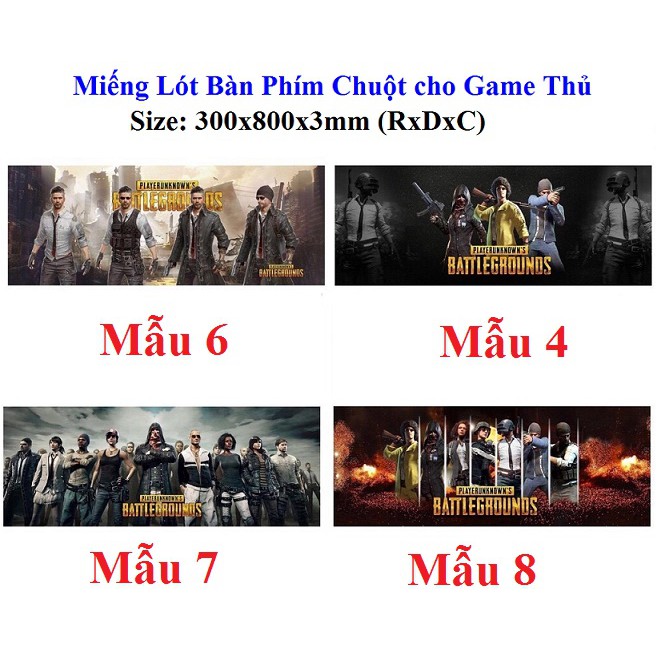 Miếng Lót Bàn Phím Chuột S6 Cho Game Thủ (300x800x3mm)