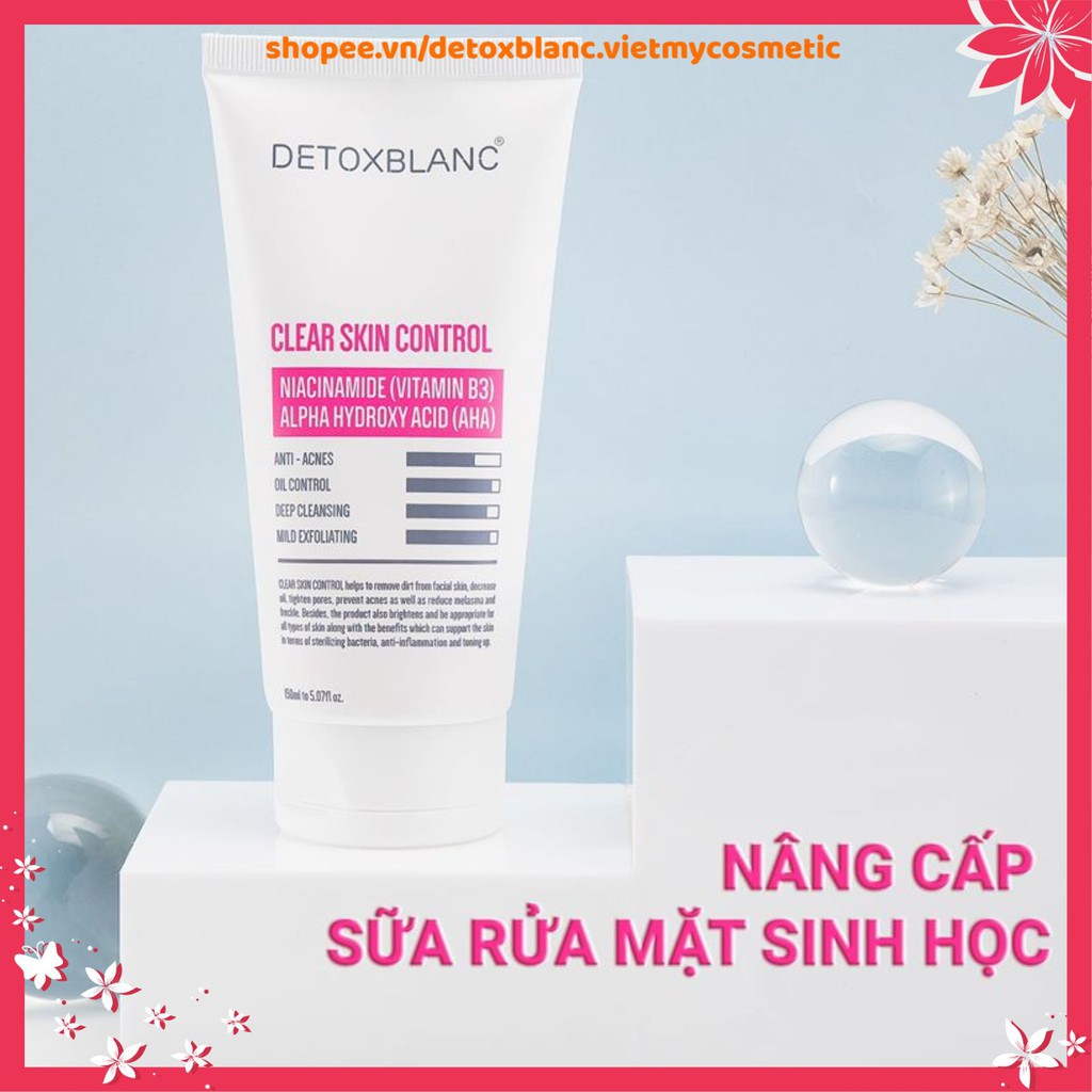 Sữa rửa mặt sinh học detox blanc 150ml