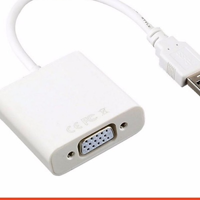 Cáp HDMI To VGA - Hỗ trợ Full HD 1080P 2 màu đen- trắng( giao ngẫu nhiên )