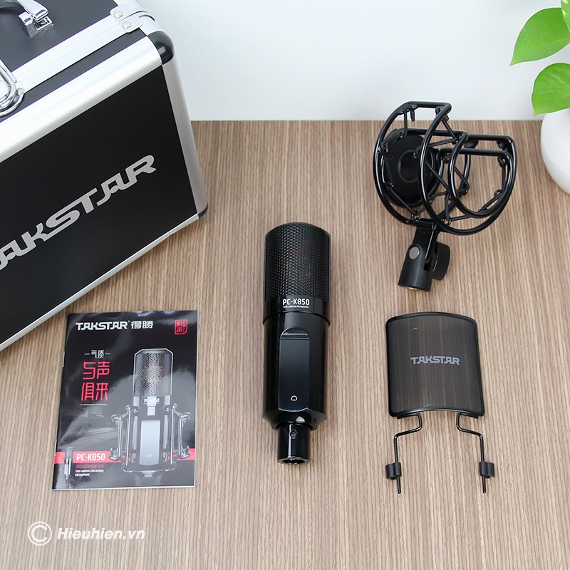Takstar PC K850 Mic Thu Âm Hàng Loại 1, Thiết Kế Sang Trọng, Chuyên Hát Livestream, Thu Âm Đỉnh Cao. Bảo Hành 12 Tháng.