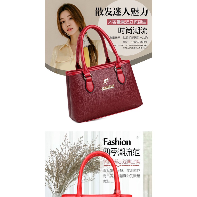 Túi xách da mềm thời trang 2022 dành cho nữ trung niên