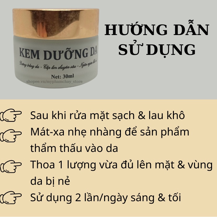 Kem Dưỡng Da Quyên Lara Ngăn Ngừa Da Khô Nẻ,Dưỡng Trắng Da Và Cấp Ẩm Chuyên Sâu 30ml