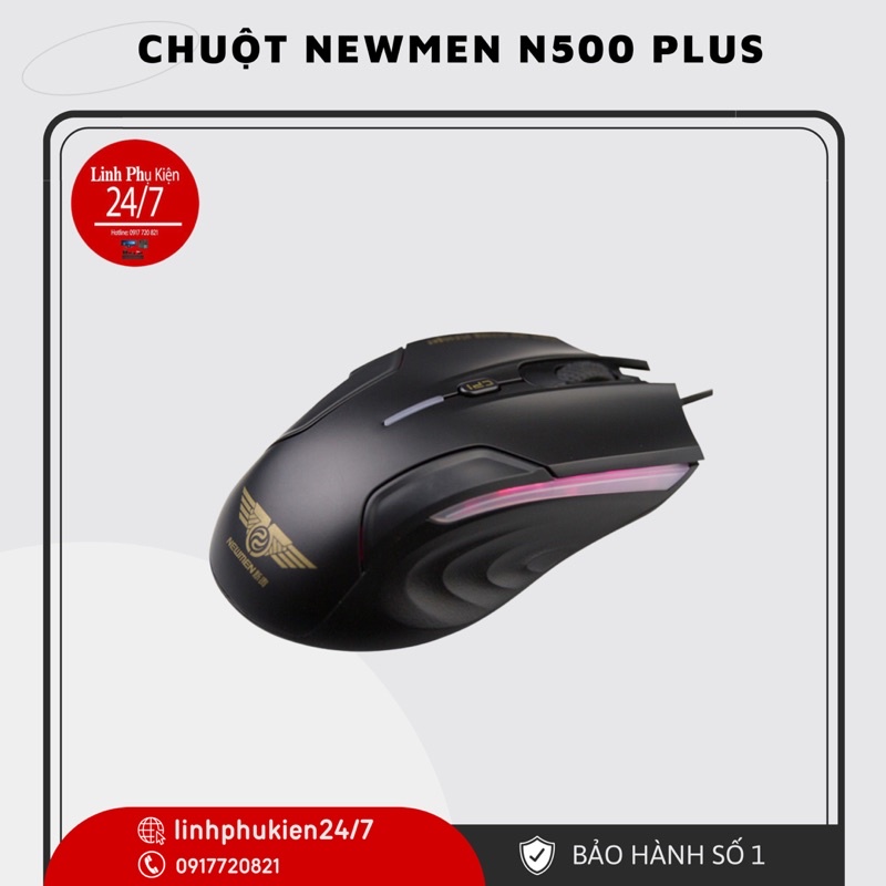 Chuột Gaming bền đẹp Newmen N500 Plus hàng chính hãng