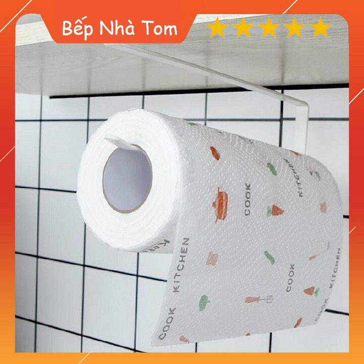 [HOT] Cuộn Giấy Lau Đa Năng, Lau Nhà Bếp In Họa Tiết Trắng Đa Năng