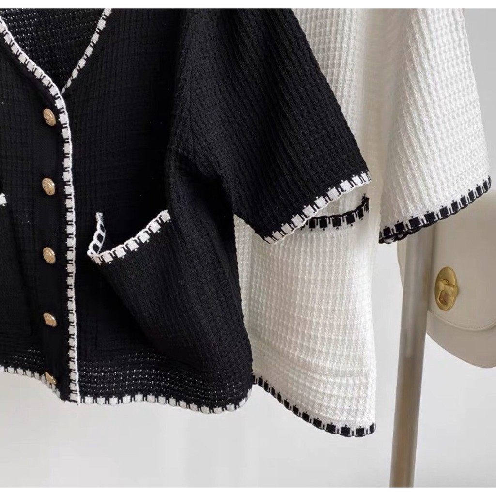 Áo Croptop Dệt Kim 💝 𝑃𝐻𝑂𝑁𝐺 𝐶𝐴́𝐶𝐻 𝐻𝐴̀𝑁 𝑄𝑈𝑂̂́𝐶 𝑋𝐼𝑁𝐻 𝑋𝐴̆́𝑁 💝 Áo Tay Lỡ Cadigan Cổ Tim Ulzzang 💖 | BigBuy360 - bigbuy360.vn