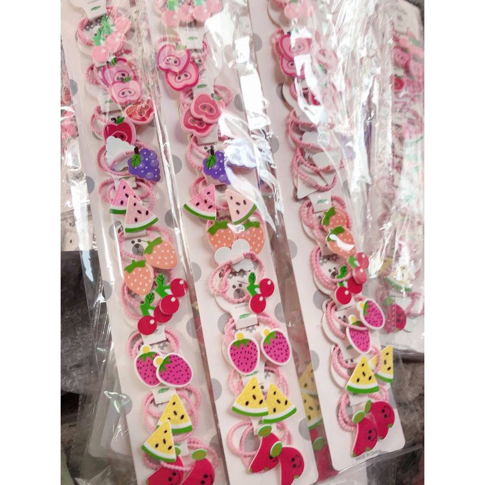 SET 2 CỘT TÓC TRÁI CÂY CAO CẤP CHO BÉ CUTE